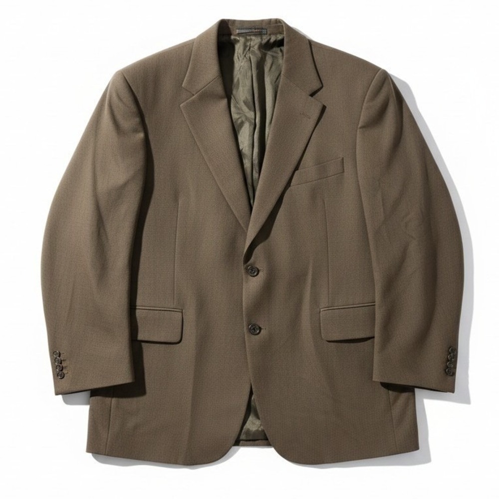 Jos. A. Bank Olive Brown Wool Blazer, Men's 42S Two Button Sport Coat